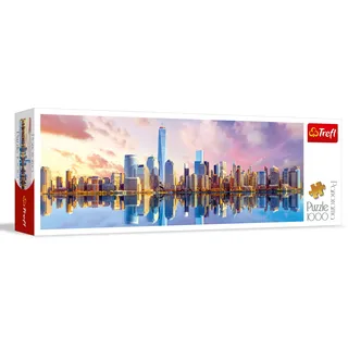 Trefl 29033 1000 Teile, Panorama, Premium Quality, für Erwachsene und Kinder ab 12 Jahren Puzzle Manhattan, Farbig