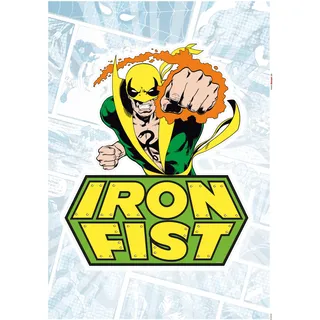 KOMAR Deko-Sticker Iron Fist Comic 50 x 70 cm