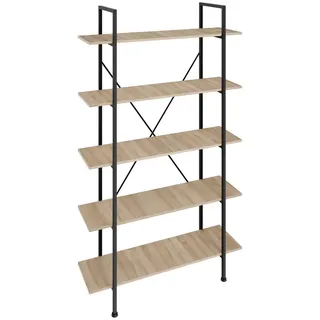 Tectake Regal 106 x 34,5 x 179,5 cm Braun