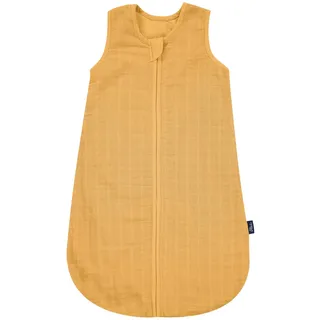 Alvi Mull-Schlafsack Baby Schlafsack, 0.5 TOG für den Sommer, 100% Baumwolle, atmungsaktiv Cornsilk - Gelb, 100cm