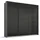Schwebetürenschrank OTELI 211 x 233 x 68 cm Grau