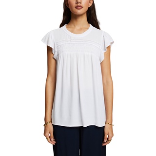 ESPRIT Damen 063EE1F310 Bluse, 100/WHITE, S