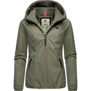 Outdoorjacke RAGWEAR "Übergangsjacke Dizzie", Damen, Gr. 4XL, grün (olive024), Obermaterial: 100% Polyester PES.  Obermaterial: Futter: 100% Polyester PES. 100% Polyester PES., Jacken Outdoorjacke