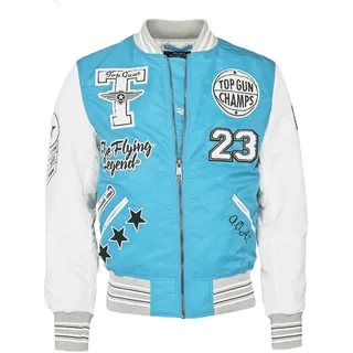 Bomberjacke TOP GUN "Bomberjacke TG22032", Herren, Gr. S, blau (light blau), Obermaterial: 100% Nylon NY., Jacken Bomberjacke
