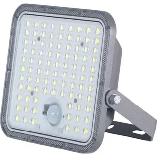 LED Solarstrahler, 2000 Lumen, Bewegungsmelder, Abgesetztes Panel, 90 LEDs, 6500K, IP65 - Bunt