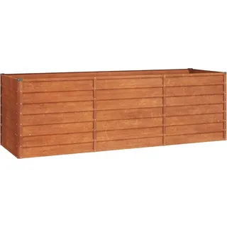 vidaXL Hochbeet Rostig 240x80x77 cm Cortenstahl - Braun