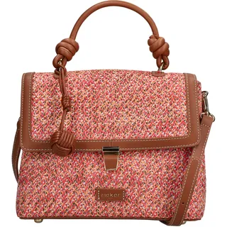 Rieker Henkeltasche Kunstleder Cognac/Red/Orange