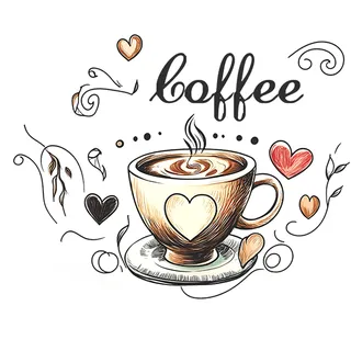 duoyif Wandtattoo Kaffee, Wandsticker Kaffeetasse Wandbild, Wandaufkleber Kaffee Tassen, Coffee Wandsticker Für Küche Cafe Esszimmer Büro Deko Kaffeestube Wandkunst (c)