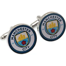 Manchester City FC, Manschettenknöpfe, Manschettenknöpfe, (100% Metall)