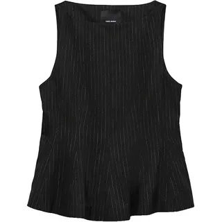 Vero Moda Kayo ärmellose Bluse - Black / Detail Snow White Pinstripe AS Offer Cut - 44