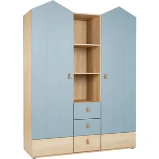 Arthur Berndt Kinderkleiderschrank Roofy 2-türig 150 x 200 x 51 cm Eiche beige