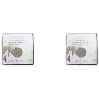 Talking Tables WHT-Sixpence Modern Romance, Papier, Mehrfarbig, 2.7 x 7.1 x 7.1 cm (Packung mit 2)