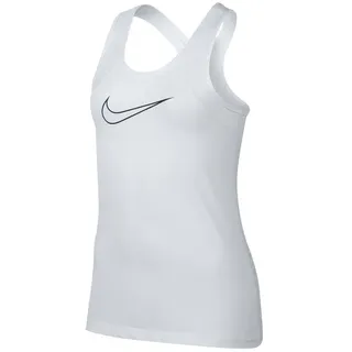 Nike Mädchen Pro- Tanktop, Weiß (White/Black), S