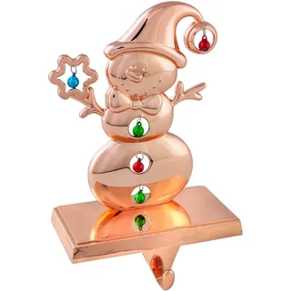 WeRChristmas Schneemann-Strumpfhalter, Mehrfarbig, 19 cm