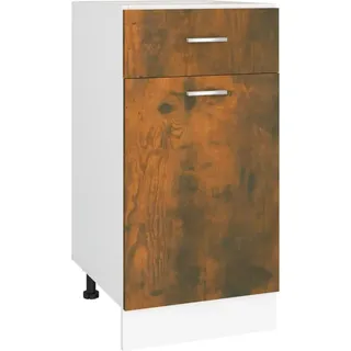 vidaXL Unterschrank mit Schublade 40 x 46 x 81,5 cm Braun
