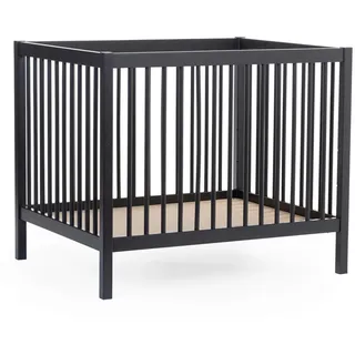 Beaba Laufgitter , Schwarz , Holz , Buche , 94x75x120 cm , Babymöbel & Kindermöbel, Babyzimmer, Laufgitter