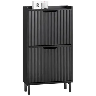 SoBuy Schuhkipper 50 x 90 x 19 cm geschlossen / schwarz