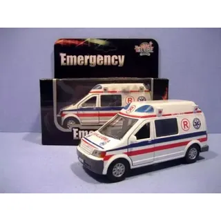 Krankenwagen Metall 12cm HIPO HKG003P Krankenwagen Geräusche Lichter