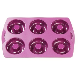 TUPPERWARE Backen Silikonform Donut/Bagel lila Backform Silikon Diabolo