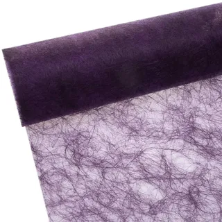 Deko AS GmbH Sizoflor Tischband aubergine 20 cm Rolle 25 Meter - 60-200-25-023