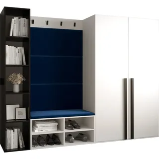 Garderobe MIRO Set 4 mit gepolsterten Paneelen Industrial Design