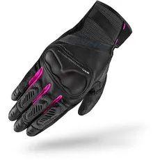 SHIMA HERO GLV Motorrad Handschuhe Damen Leder Kurze Sommer Motorradhandschuhe Schutz Touchscreen Stadt Lederhandschuhe Motorcycle Belüftet Verstärkt Perforiertes Leicht (Damen, Rosa, S)