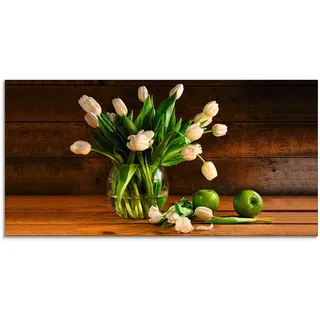 Artland Glasbild »Tulpen in Glasvase« Blumen 1 Stk. tlg. in verschiedenen Größen, braun