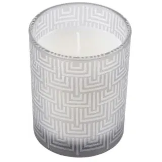 HOMEA 6BPV092GC Kerzen, Glas, Grau, klein