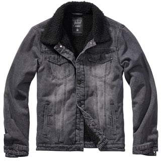 Brandit Textil Brandit Sherpa Denimjacke schwarz, Größe 3XL