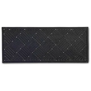 Astra Fussmatte AUßEN Dynamic Rillen , Schwarz , Textil , 25x60 cm , Teppiche und Böden, Schmutzfangmatten, Fußmatten