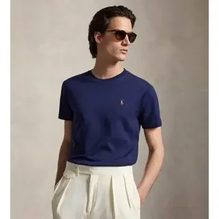 Polo Ralph Lauren für Herren. 710740727003 Marineblaues Custom-Slim-Fit-T-Shirt aus Baumwolle (XXL), Lässig, Kurzarm