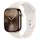 Watch 10 GPS + Cellular 46 mm Titaniumgehäuse gold Gummiarmband beige M/L
