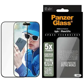 Panzer Glass PanzerGlass Ceramic iPhone 16 Pro | Ultra-Wide Fit