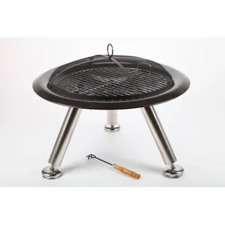 point-garden Feuerschale Grillschale Feuerstelle Feuerkorb mit Grill