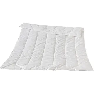 Traumina Premium Selection Faser Einziehdecke superleicht mit Loop Band Wärmeklasse 1 Größe 155x200 cm - Weiß