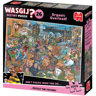 JUMBO Spiele Wasgij Destiny 26 - Zum Bersten voll mit - 1000 Teile), 1000 Stück(e), Humor, 15 Jahr(e)