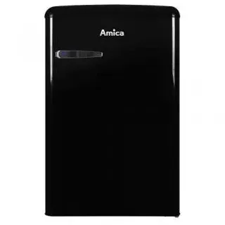 Amica KS 15614 S Retro-Kühlschrank (95 l, 860 mm hoch, Schwarz)