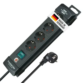 Brennenstuhl Steckdosenleiste 4-fach 1,80 m Schwarz 1 St.