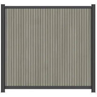 Zaunset Konsta WPC Verto Rhombus ohne Pfosten 186,5 x 180 cm beige