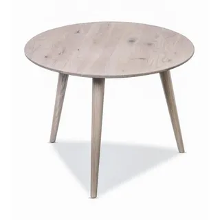 Xora Couchtisch , Eiche Bianco , Holz , Wildeiche , massiv , rund , konisch , 60x45x60 cm , einfacher Aufbau , Wohnzimmer, Wohnzimmertische, Couchtische, Couchtische rund