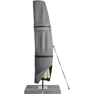 SPRINKS® Sonnenschirm Schutzhülle bis Ø 300cm - Reißfeste Sonnenschirmhülle mit UV Schutz - Wetterbeständige Schirmhülle inkl. Hilfsstab zum Überziehen - Hochwertige Schutzhülle Ampelschirm