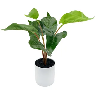 duoyif Künstliche Pflanze im Topf, Kunstpflanze Wie Echt, Gefälschte Pflanzen, Fake Plant Topfpflanzen, Künstliche Pflanzen Für Innendeko Wohnzimmer Schlafzimmer Büro Bad Deko Tischdeko (b Monstera)