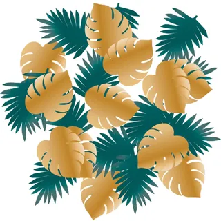 Amscan 100-tlg. Konfetti * HAWAII - ISLAND PARTY * als Deko zum Geburtstag oder Mottoparty | Key West Tischdeko Palmen Karibik