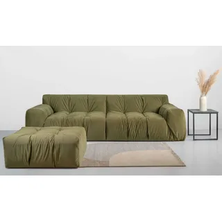 INOSIGN »Calmara, weicher Lounge-Sitzkomfort«, bodentief, Samt oder Chenille, mit Knopfsteppung