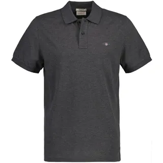 GANT Poloshirt Reg Shield SS Pique Kurzarmshirt - Dunkelgrau