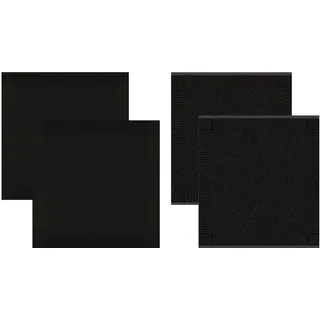 DDDDD Geschirrtuch »Cisis« Combiset: 2 Küchentücher & 2 Geschirrtücher, schwarz