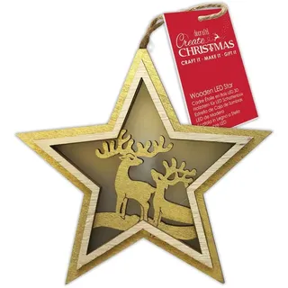 Create Christmas PMA 105990 Bastelmaterialien, Holz