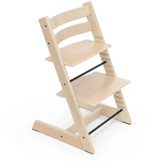 Tripp Trapp Stuhl von Stokke, Natural – Verstellbarer, anpassbarer Stuhl für Kleinkinder, Kinder & Erwachsene – Praktisch, bequem & ergonomisch – Klassisches Design