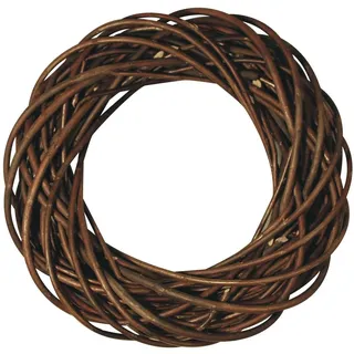 Rayher Hobby Rayher 65007000 Weidenkranz ungeschält, ca. 25 cm ø, Höhe ca. 6 cm, Adventskranz, Türkranz, Naturkranz, Weidenring, Kranz aus Weide, Natürlich