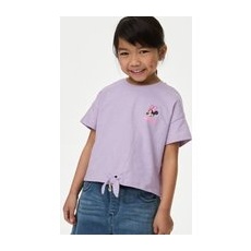 M&S Collection T-shirt 100% coton à motif Minnie MouseTM (du 2 au 8ans) - Lilac, Lilac - 7-8 Y